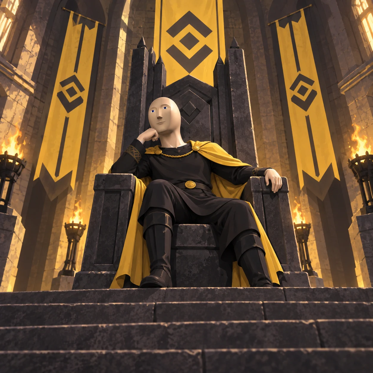 Meme Man meme: LIFE: MEDIEVAL THRONE / Meme Man 梗图:生活:中世纪王座
